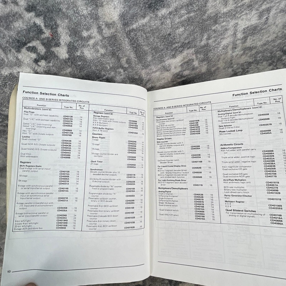 RCA COS/MOS Integrated Circuits Databook CDP1800 Microprocessor Solid State - Picture 8 of 10